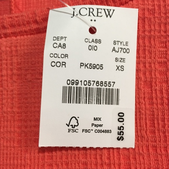 NWT J Crew Textured puff-sleeve top XS - Picture 5 of 10